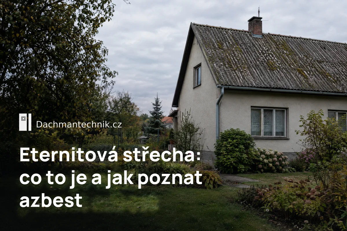 Rodinný dům se starou vlnitou eternitovou střechou – eternitová střecha a azbest
