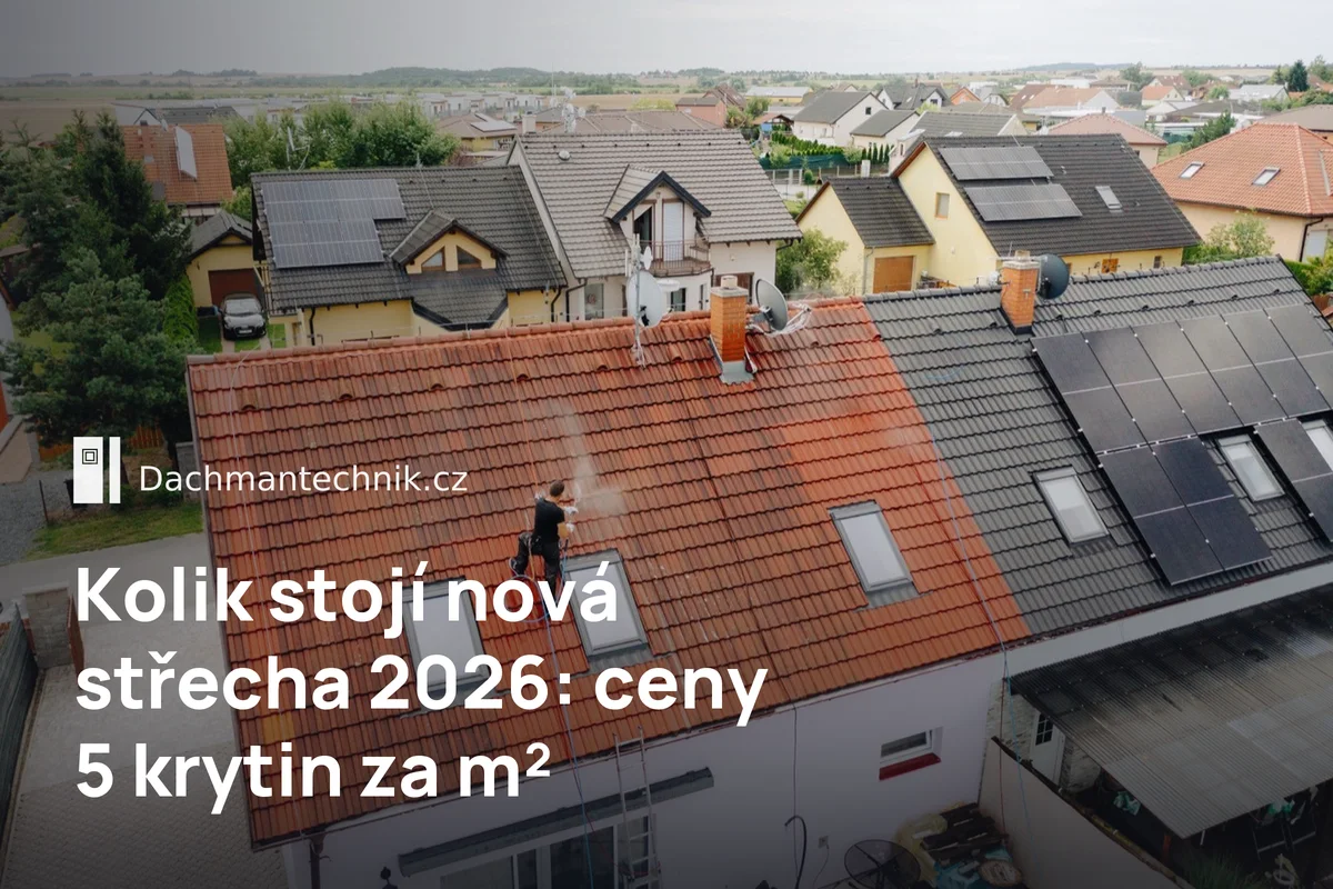 Renovace taškové střechy rodinného domu místo výměny – kolik stojí nová střecha